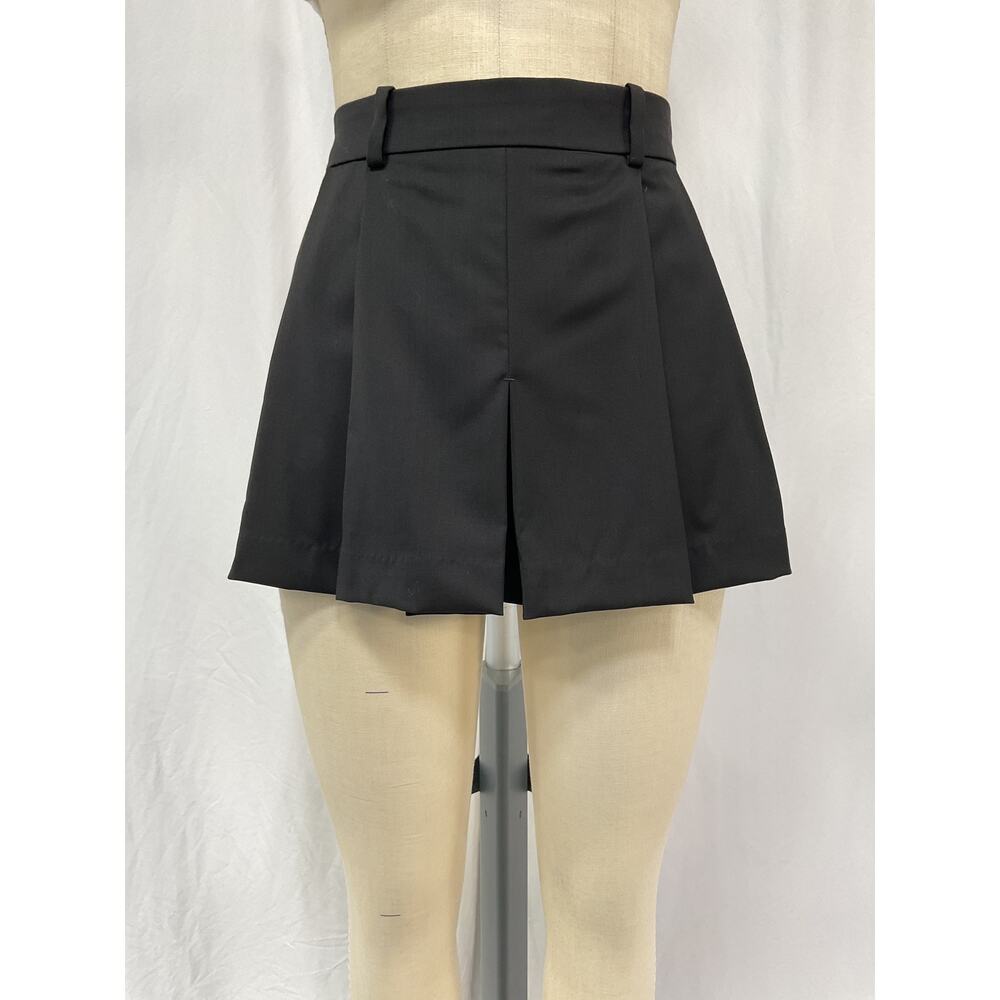 COS Black Pleated Mini Skirt